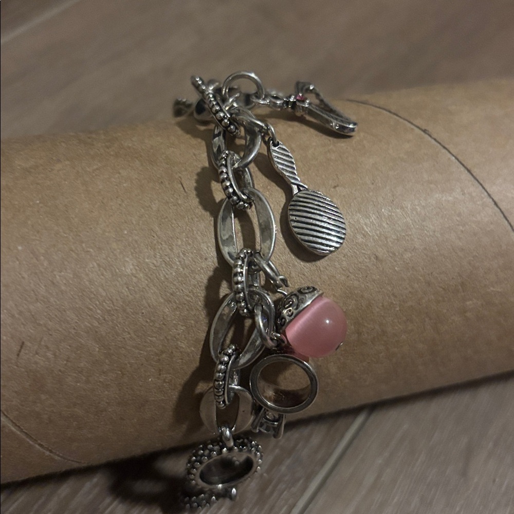 Vintage Silver Charm Bracelet - Premier Designs